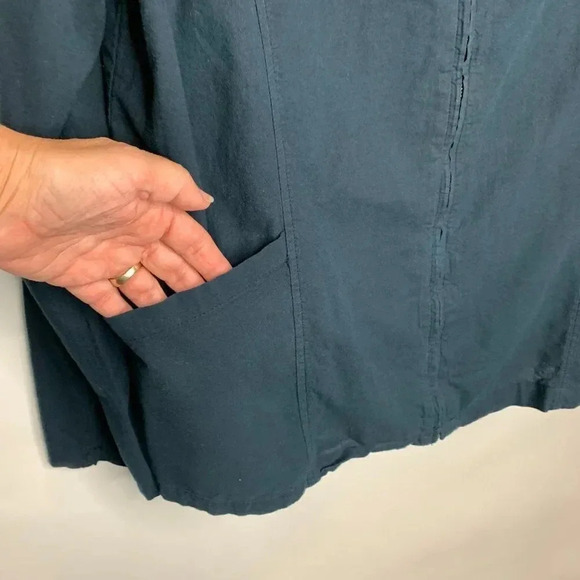 Fresh Produce Women's Long Sleeve Full Zip Jacket Blue Hoodie Size X-Large VGUC - Picture 8 of 16